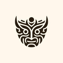 Fototapeta premium Barong Mask Logo