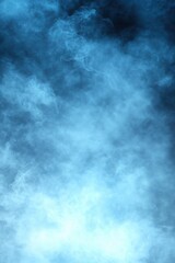 Vertical abstract blue smoke texture perfect for mystery visuals tech presentations and cinematic effects