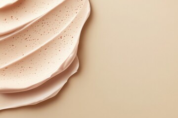 Creamy skincare texture with natural specks perfect for beauty product ads cosmetic branding and organic skincare visuals