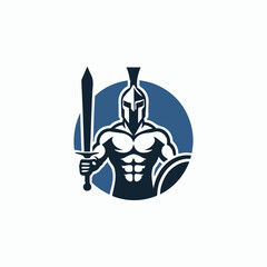Gladiator in war Logo