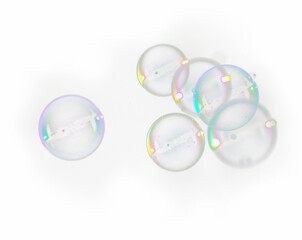 soap bubbles png isolated on transparent background
