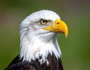 Close-up eagle portrait