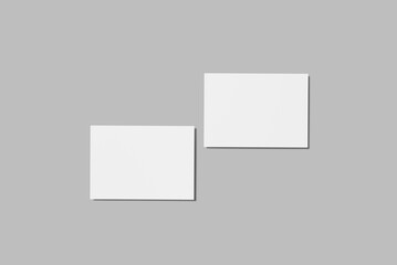 A6 Postcard blank mockup Template