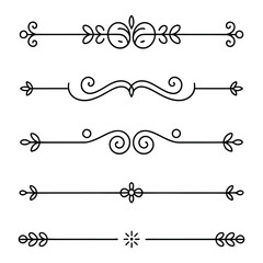filigree Elegant decorative flourishes, and ornate borders ornamental dividers, with scrollwork for design elements, Fancy Line curve lettering header separator scroll


