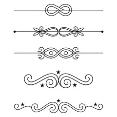 filigree Elegant decorative flourishes, and ornate borders ornamental dividers, with scrollwork for design elements, Fancy Line curve lettering header separator scroll

