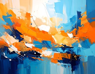 Abstract vibrant color explosion