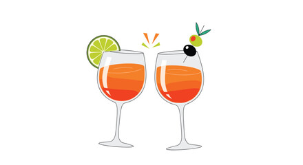 Celebrate with refreshing aperitif cocktails and garnish them with olives and citrus.