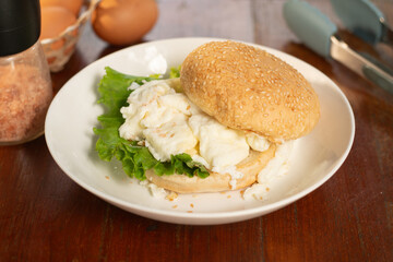 Enjoy our Egg White Burger. A light, delicious meal packed with high-quality protein. It's low in...