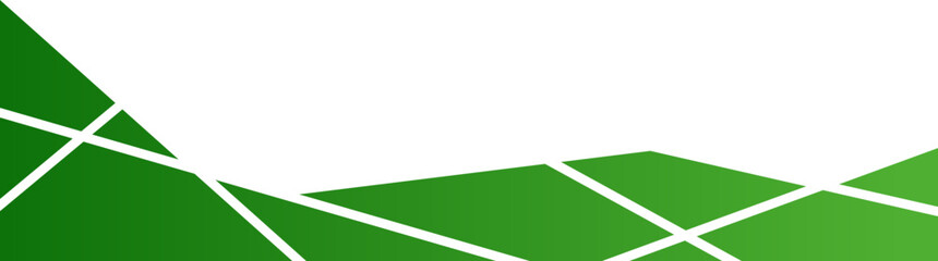 Abstract Green Polygonal Footer