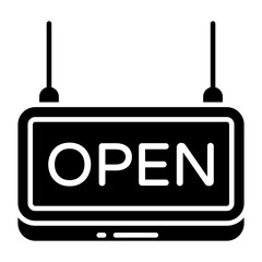 Modern design icon of open board  