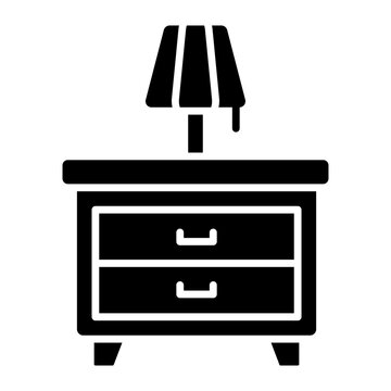 An icon design of nightstand
