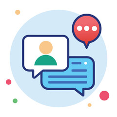 Customer feedback chat icon