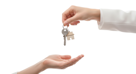 Handing Over House Keys for New Home Ownership