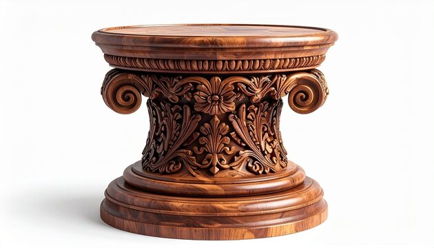 old wooden vase