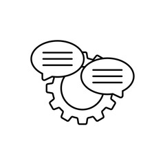 Icon a Communication Skills, isolated against a clean background.