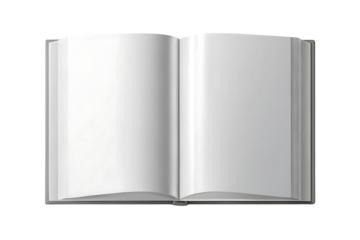 Book is open to a page with no writing on it