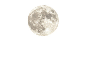 Obraz premium Surreal Giant Moon Cityscape