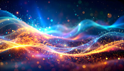 Obraz premium 幻想的な光の背景