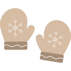 Christmas Gloves Illustration