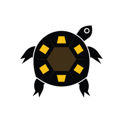 Indian star tortoise vector art