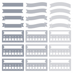 Gray Productivity Digital, Planner stickers, Journal Stickers, Memo notes activity and scrapbook stickers.