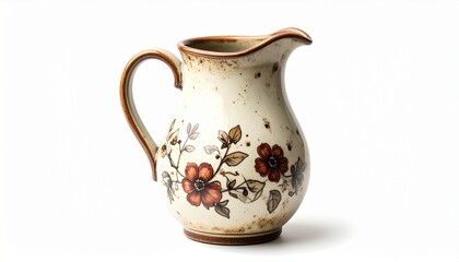 ceramic jug isolated on white