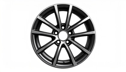 Obraz premium car wheel isolated on white
