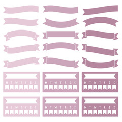 Pink Productivity Digital, Planner stickers, Journal Stickers, Memo notes activity and scrapbook stickers.