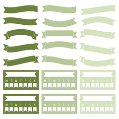 Green Productivity Digital, Planner stickers, Journal Stickers, Memo notes activity and scrapbook stickers.