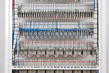Connecting the electrical module using copper electrical insulated wires. 