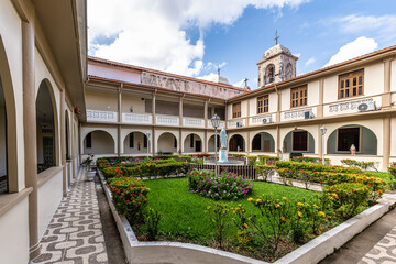 Naklejka premium The convent and church of Nossa Senhora do Carmo at Praca Joao Lisboa in Sao Luis, Brazil
