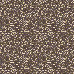 Seamless background with random elements. Abstract brown and golden ornament. Seamles abstract pattern