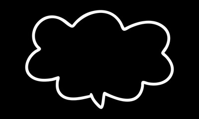 手書きの吹き出しベクター