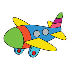 vector illustration of a plane