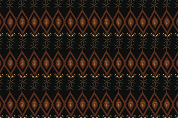Warm geometric and tribal seamless patterns with earthy, metallic tones for packaging, fabric, and home decor
