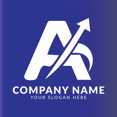 Creative letter a logo design vector template