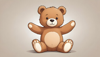 Fototapeta premium teddy bear on white background
