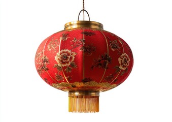 Red Chinese lantern, ornate design (3)