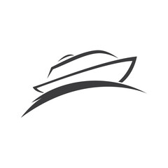 cruise ship icon logo vector icon