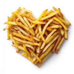 Heart-shaped french fries