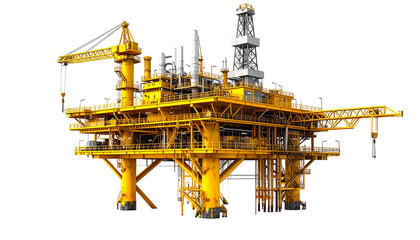 Yellow oil platform structure