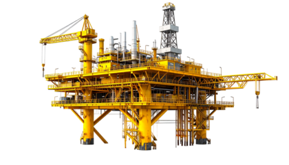 Yellow oil platform structure
