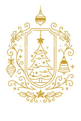 高級感のあるクリスマスフレーム