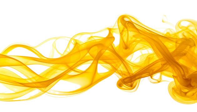 Golden, flowing, abstract smoke design (1)