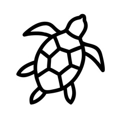 Obraz premium Detailed sea turtle illustration with geometric shell pattern