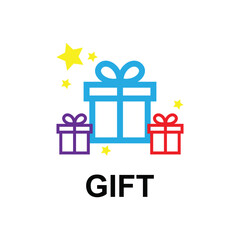 gift promo voucher birthday icon vector
