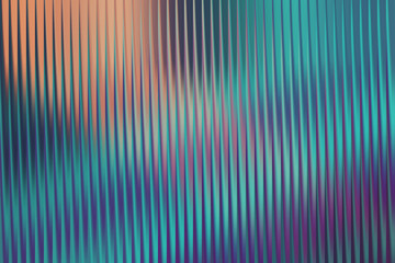 Abstract background with vertical ribbed texture in shades of teal, blue, and peach, creating a fluid and dynamic visual effect