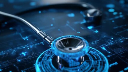 Stethoscope integrating digital circuit with medical technology - Powered by Adobe
