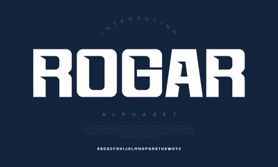 Sport Modern Future Logo Alphabet Font and Number. Typography abstract italic bold fonts technology, sport, movie brand and logos. vector illustration