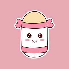 cute pink and white school supplies